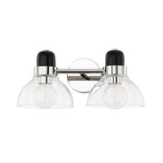 Camile 2-Light Bath Vanity Light in Polished Nickel