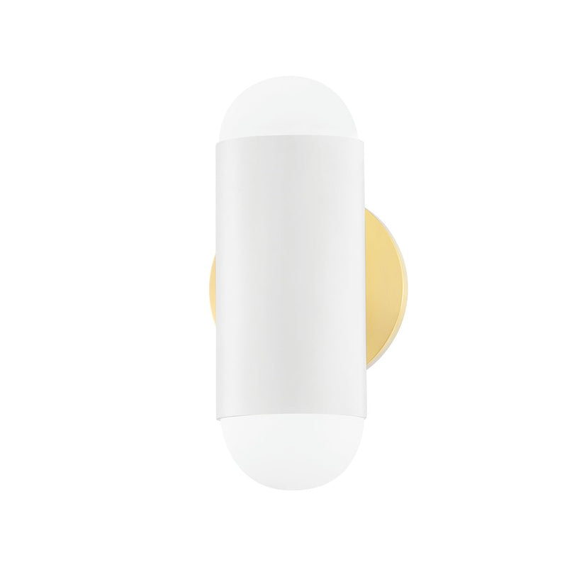 Kira 2-Light Wall Sconce in Aged Brass / Soft White