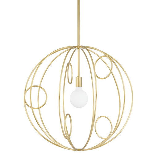 Alanis 28" Pendant in Aged Brass