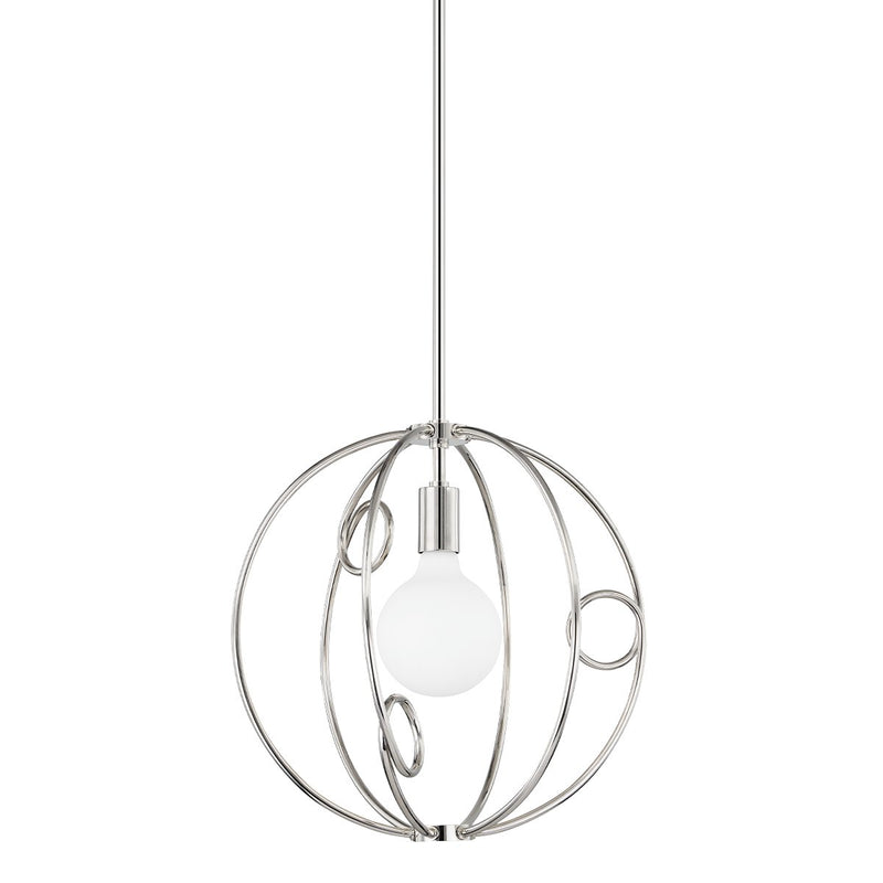 Alanis 16.5" Pendant in Polished Nickel