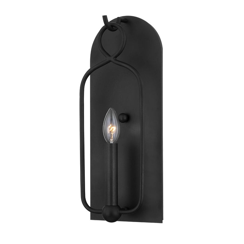 Mallory Wall Sconce in Aged Iron