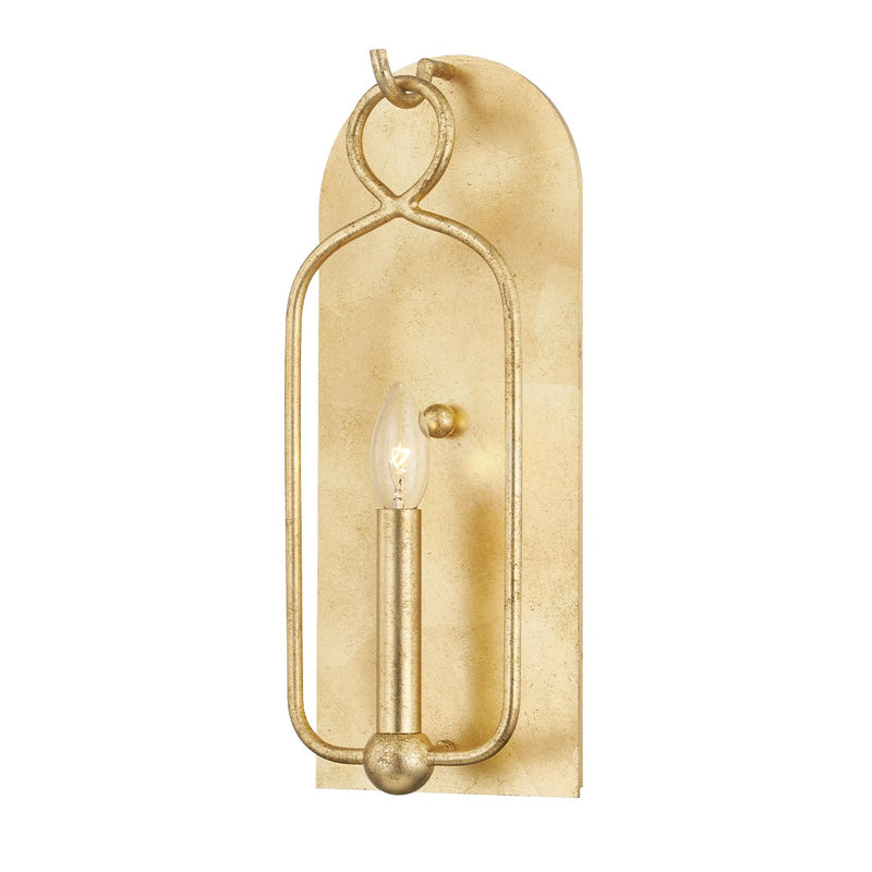 Mallory Wall Sconce in Gold Leaf