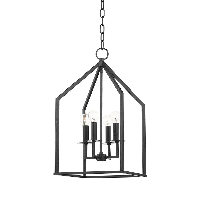 Lena 4-Light Chandelier in Aged Iron