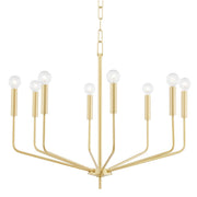 Bailey 8-Light Chandelier in Aged Brass