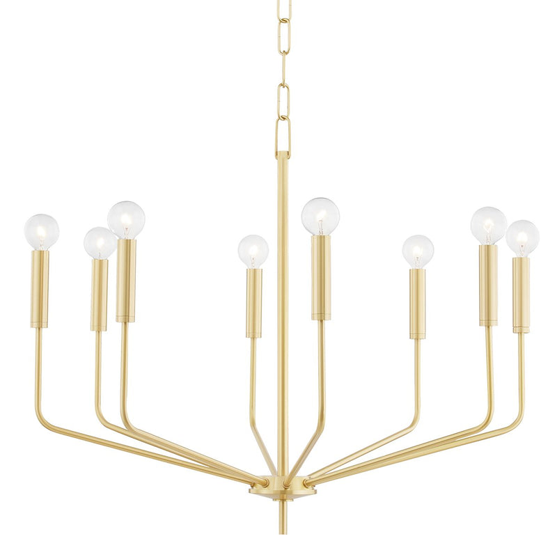 Bailey 8-Light Chandelier in Aged Brass