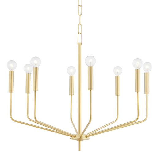 Bailey 8-Light Chandelier in Aged Brass
