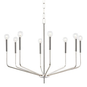 Bailey 8-Light Chandelier in Polished Nickel