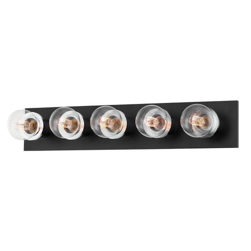 Brandi 5-Light Bath Vanity Light in Polished Chrome / Soft Black