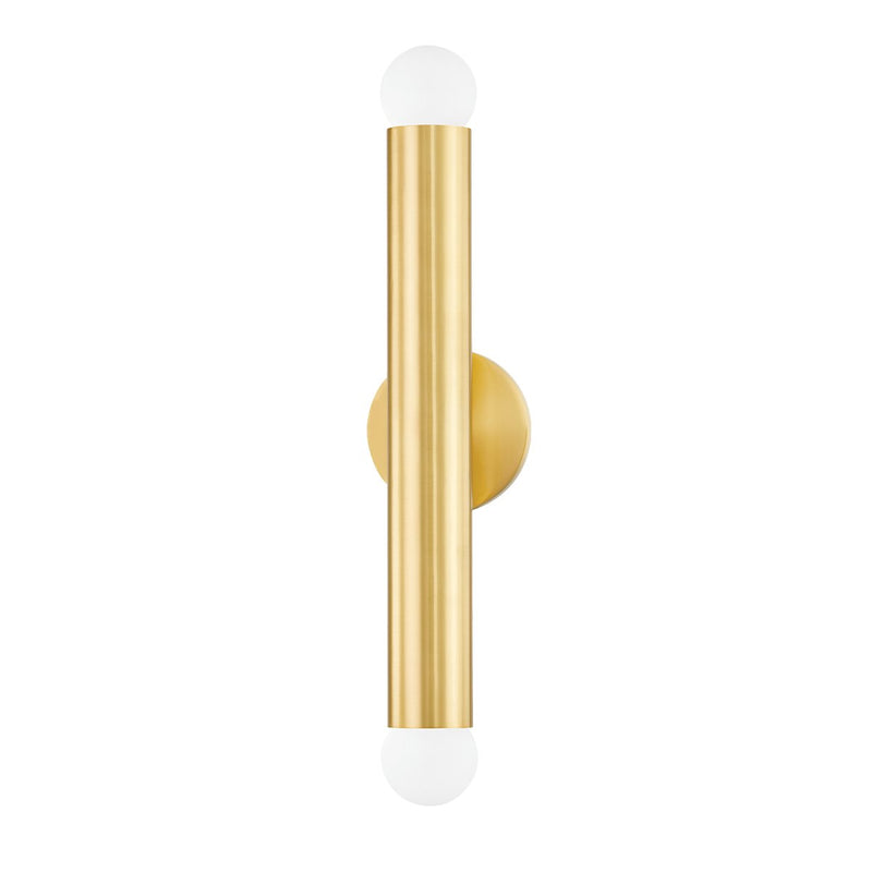 Taylor 2-Light Wall Sconce in Aged Brass