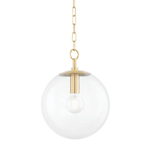 Juliana Small Pendant in Aged Brass