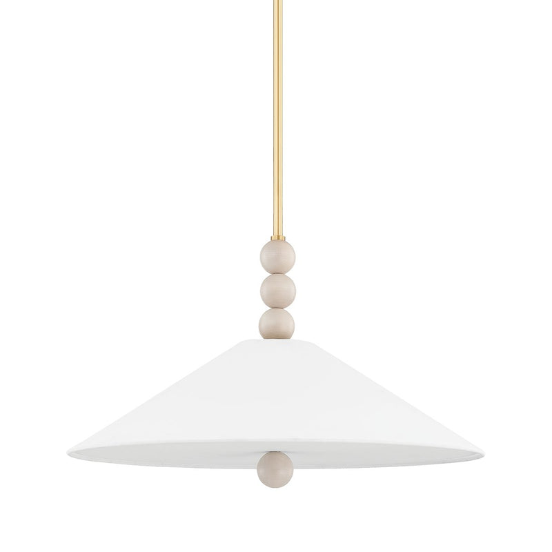 Alexis 2-Light Pendant in Aged Brass
