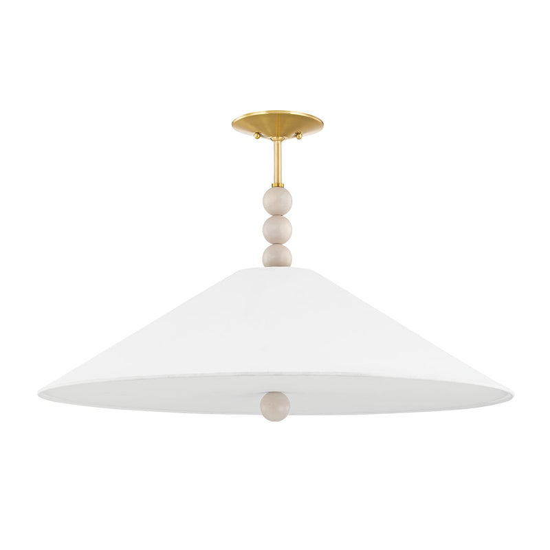 Alexis 3-Light Pendant in Aged Brass