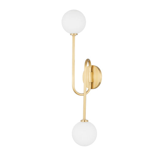 Zani 2-Light Wall Sconce in Aged Brass