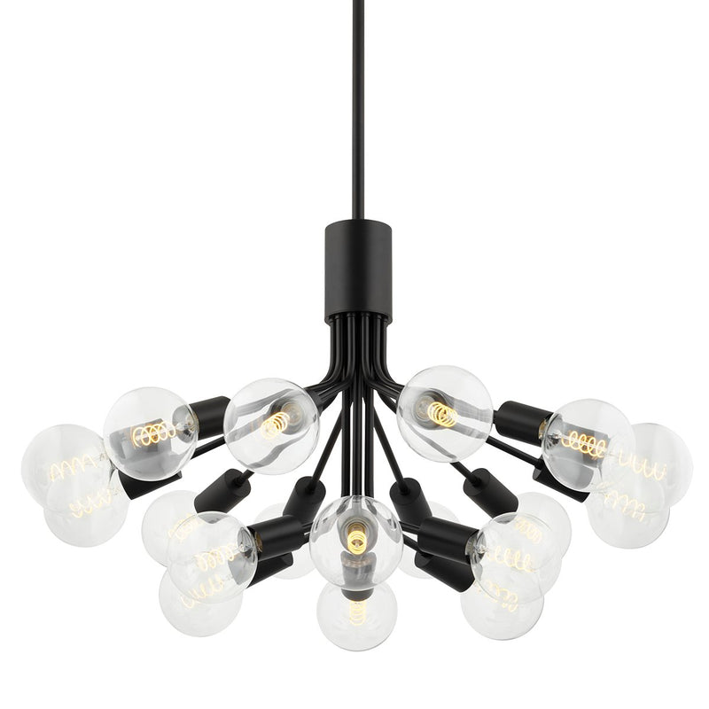 Drea 18-Light Chandelier in Soft Black