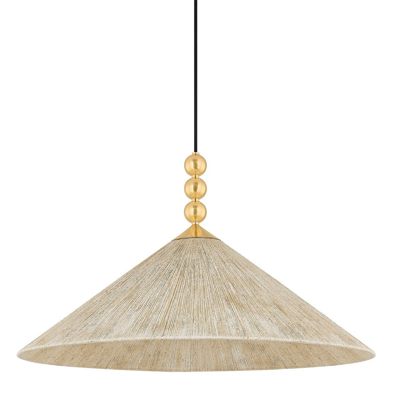 Song Pendant in Aged Brass