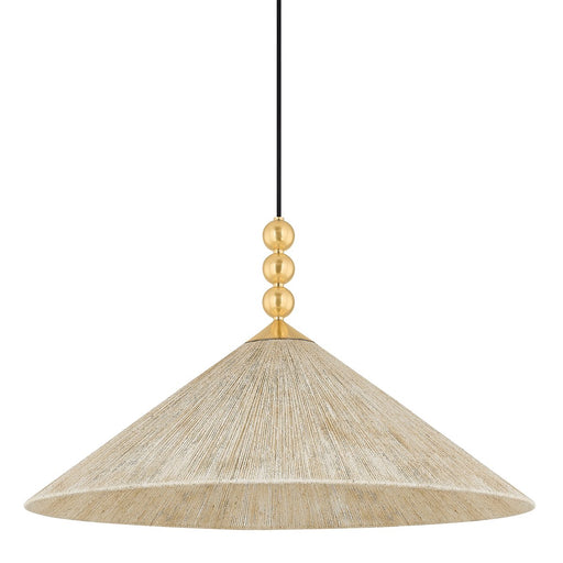 Song Pendant in Aged Brass