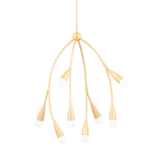 Elsa 8-Light Chandelier in Gold Leaf