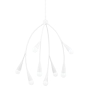 Elsa 8-Light Chandelier in Texture White