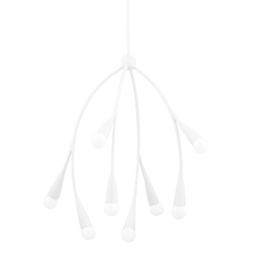 Elsa 8-Light Chandelier in Texture White