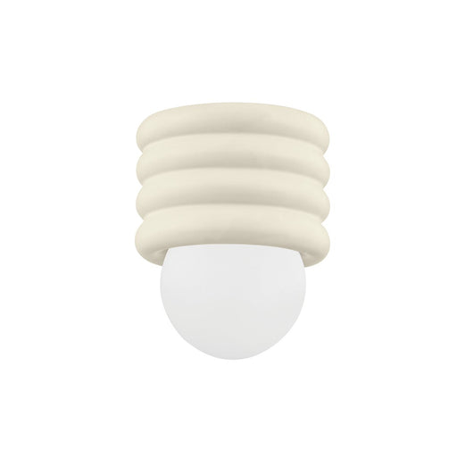 Bibi Flush Mount in Aged Brass / Ceramic Antique Ivory