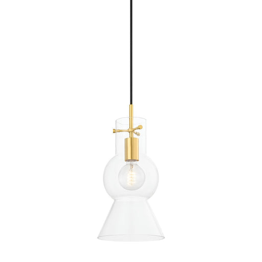 Mirabel Small Pendant in Aged Brass