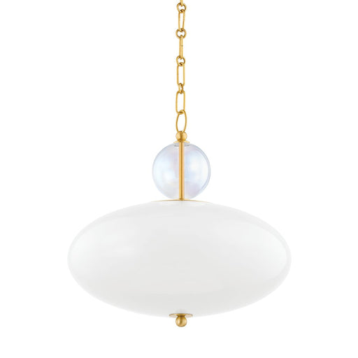 Viviana Pendant in Aged Brass