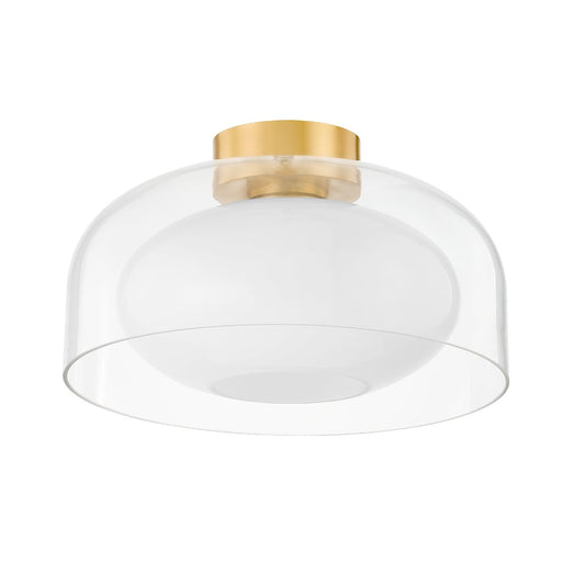 Giovanna Flush Mount in Aged Brass