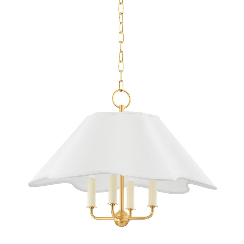 Rosanna 4-Light Pendant in Aged Brass