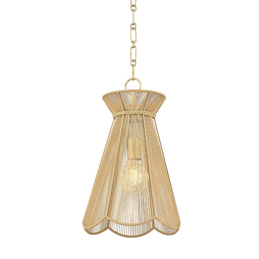 Aaliyah Pendant in Aged Brass