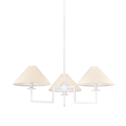 Gladwyne 3-Light Chandelier in Texture White