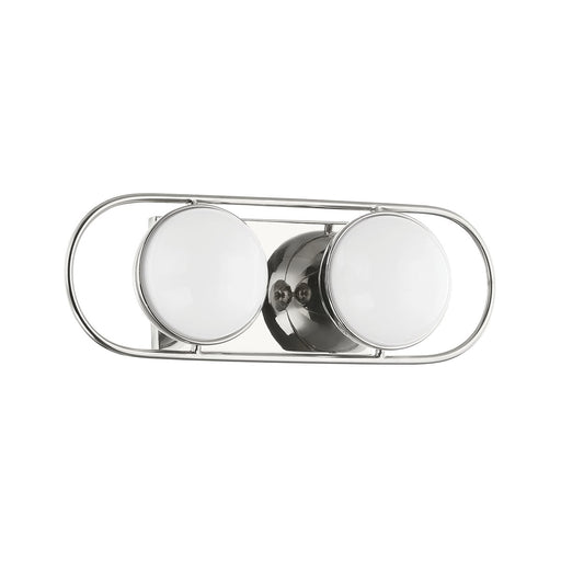 Amy 2-Light Bath Vanity Light in Polished Nickel