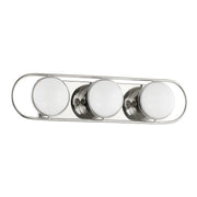 Amy 3-Light Bath Vanity Light in Polished Nickel