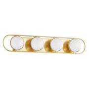 Amy 4-Light Bath Vanity Light in Aged Brass