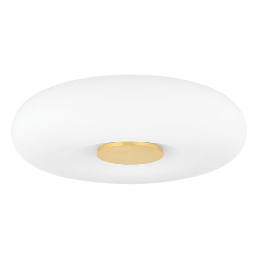 Imani Flush Mount in Aged Brass