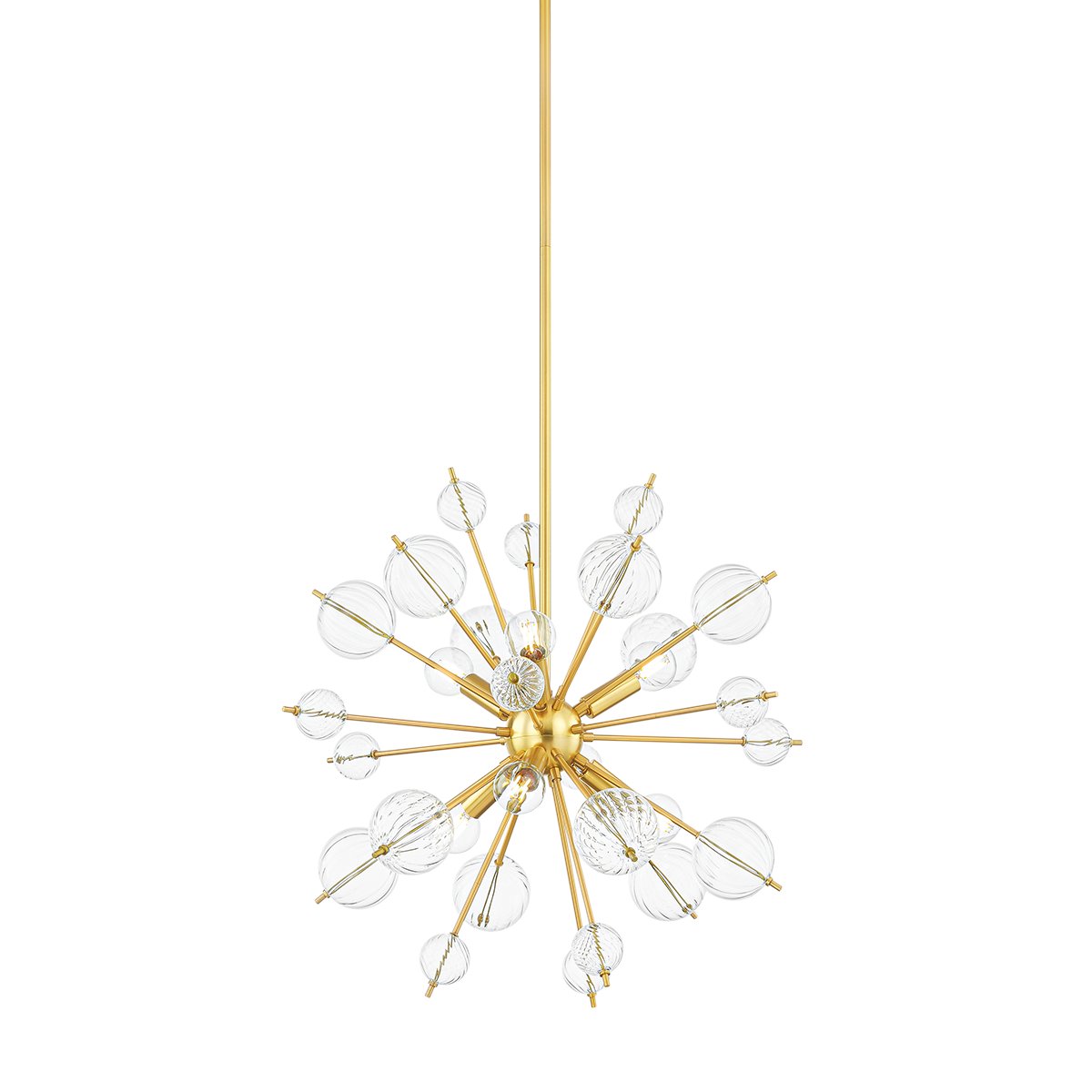 Linnea 6-Light Chandelier in Aged Brass