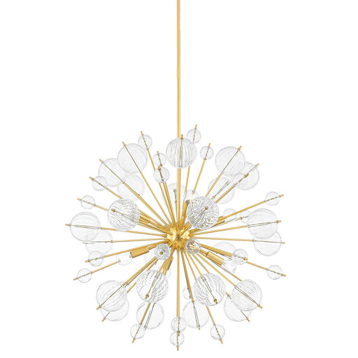 Linnea 8-Light Chandelier in Aged Brass