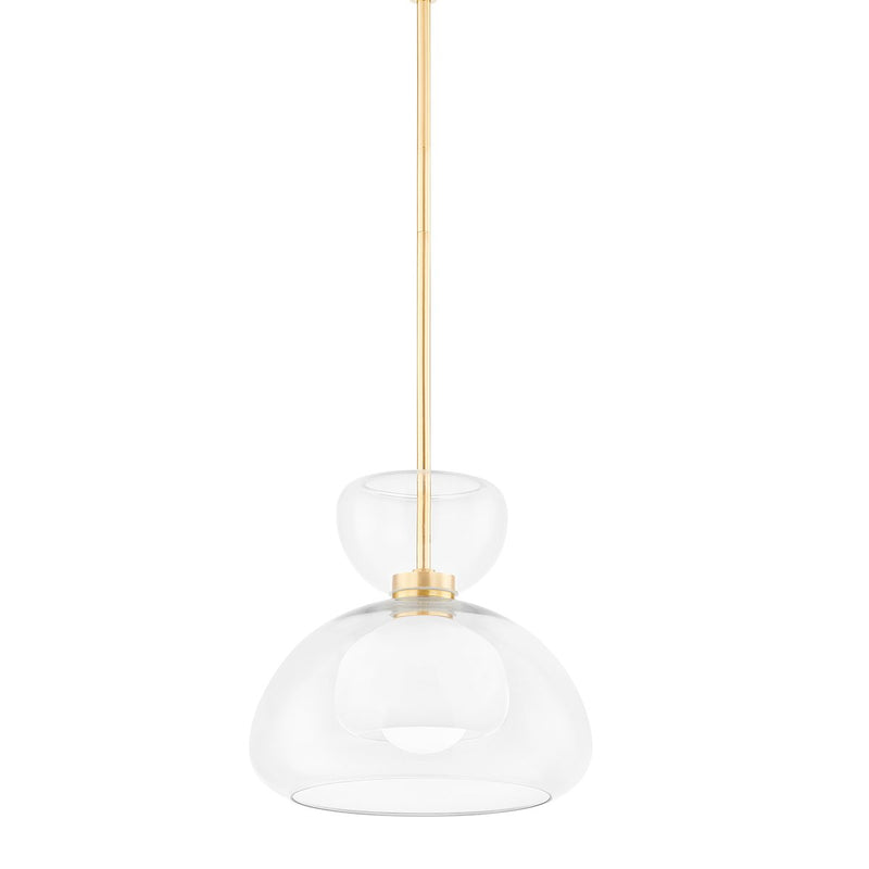 Cortney Pendant in Aged Brass