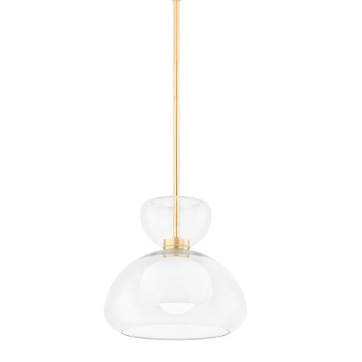 Cortney Pendant in Aged Brass