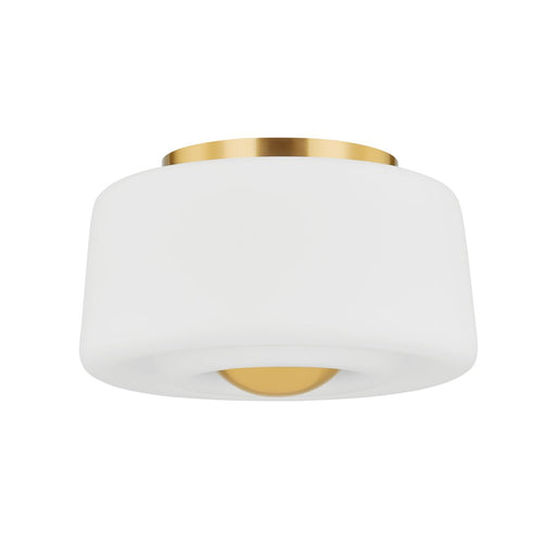 Ciela 2-Light Flush Mount in Aged Brass