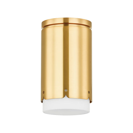Asa Flush Mount in Aged Brass