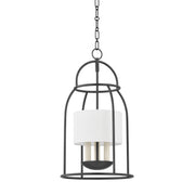 Delia 3-Light Lantern Pendant in Aged Iron