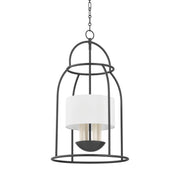 Delia 4-Light Lantern Pendant in Aged Iron