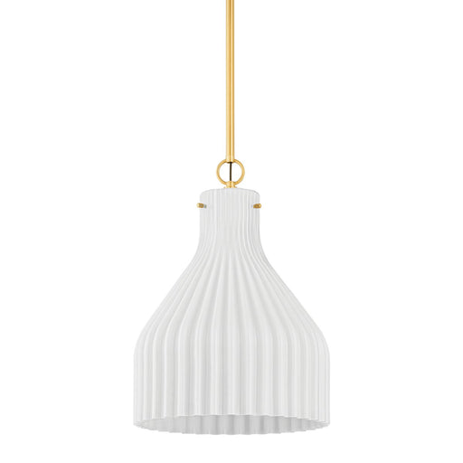 Corinthia Large Pendant in Aged Brass