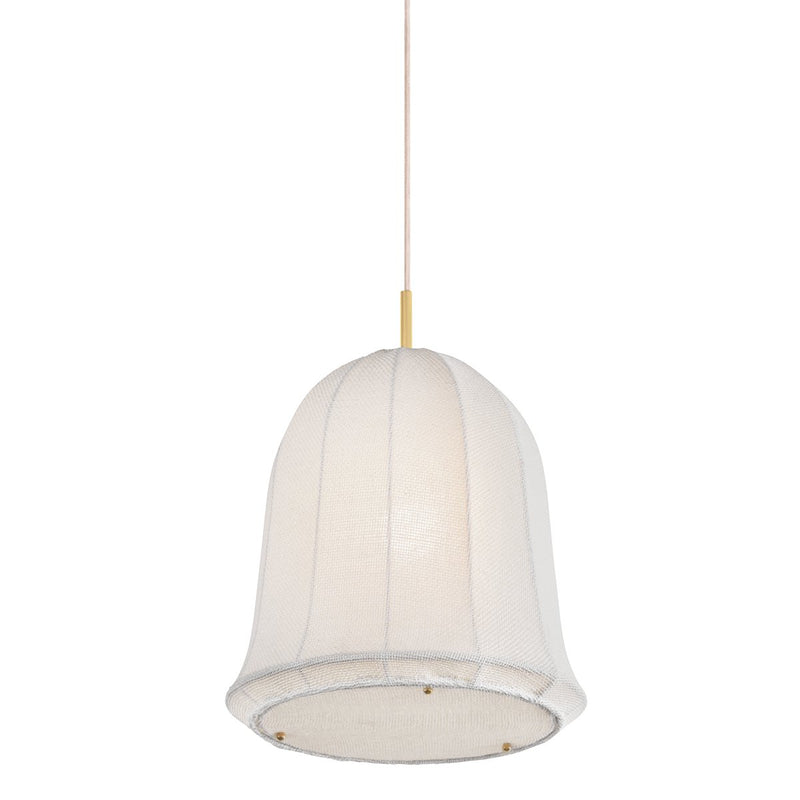 Risa Pendant in Aged Brass