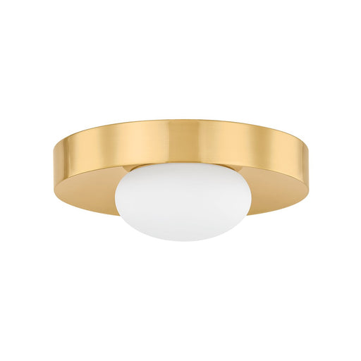 Pepa Flush Mount in Aged Brass