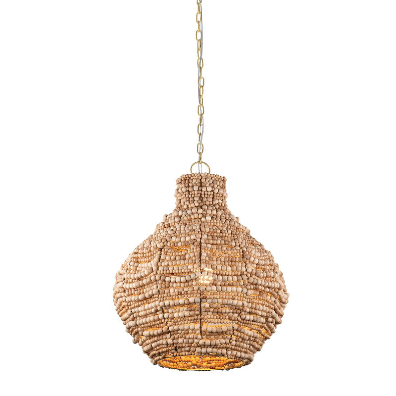 Tiana Pendant in Aged Brass