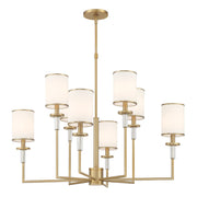 Hatfield 8 Light 33.25" Chandelier in Vibrant Gold