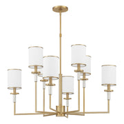Hatfield 8 Light 33.25" Chandelier in Vibrant Gold