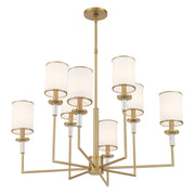 Hatfield 8 Light 33.25" Chandelier in Vibrant Gold