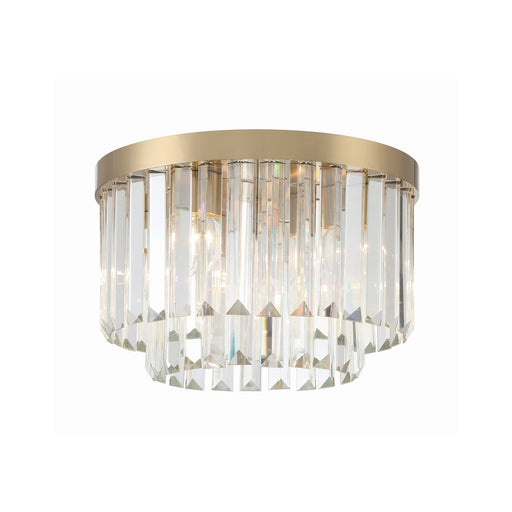 Hayes 4 Light 16" Flush Mount in Aged Brass